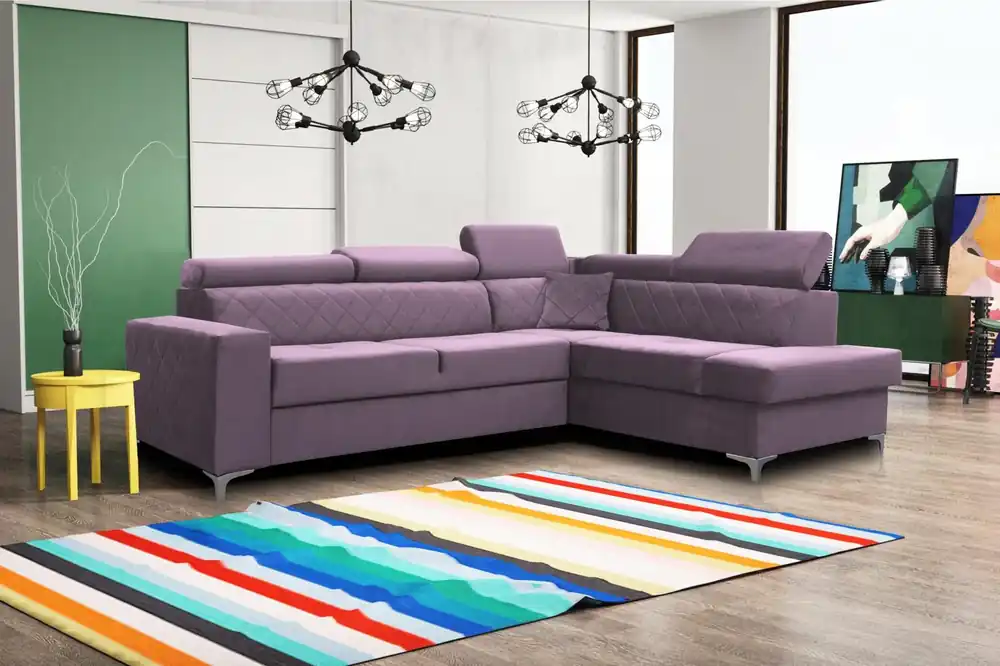 Sedací souprava Silk P fialová Expresní Doručení