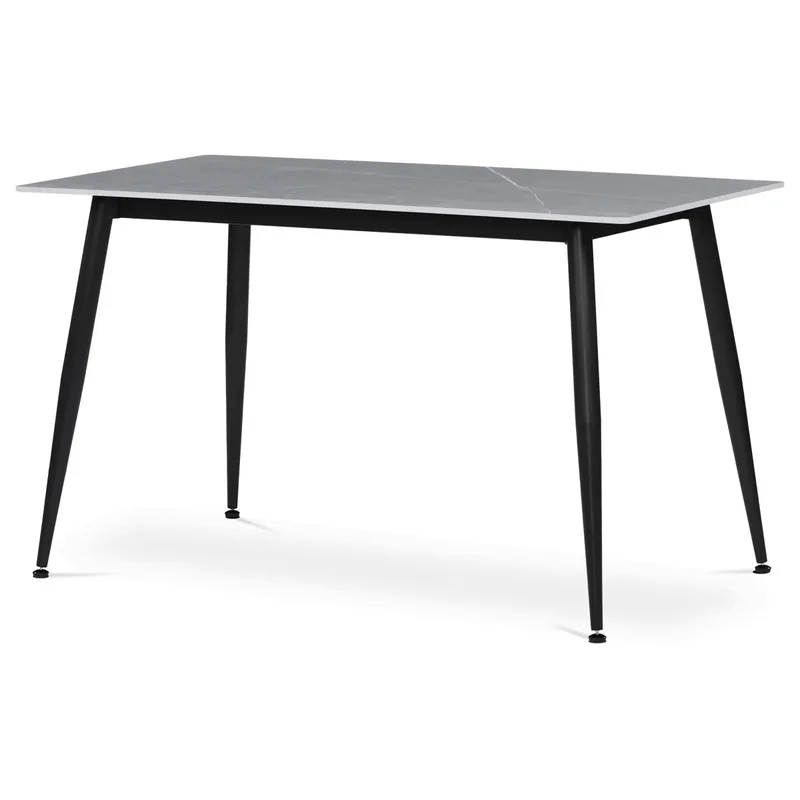 Jídelní stůl 130x70cm, keramika, mramor, HT-403M GREY Nová Kolekce