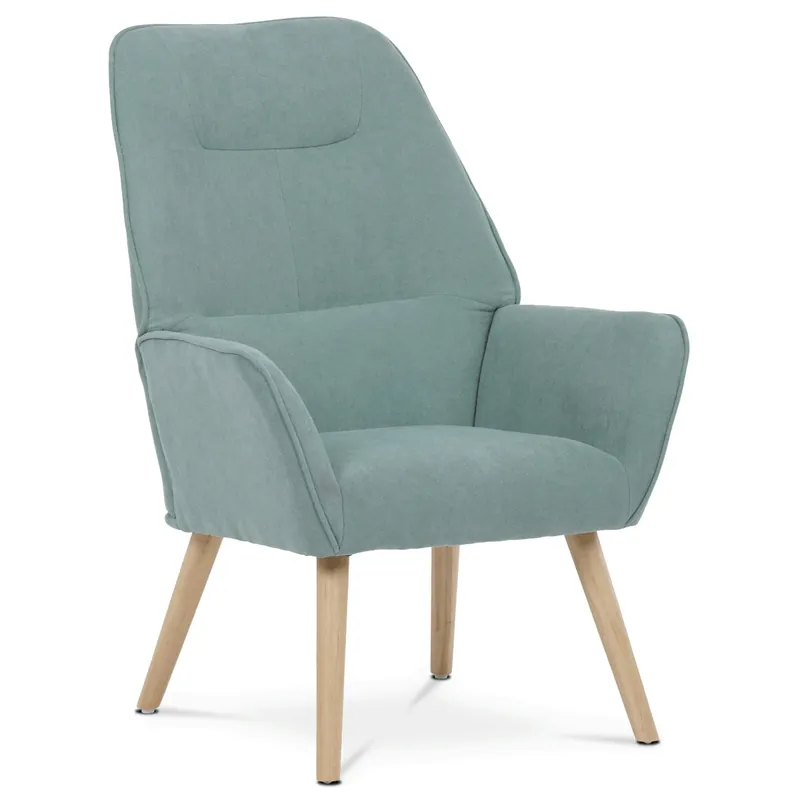 Relaxační křeslo, modrá, látka, AK-312 BLUE2 Značkový
