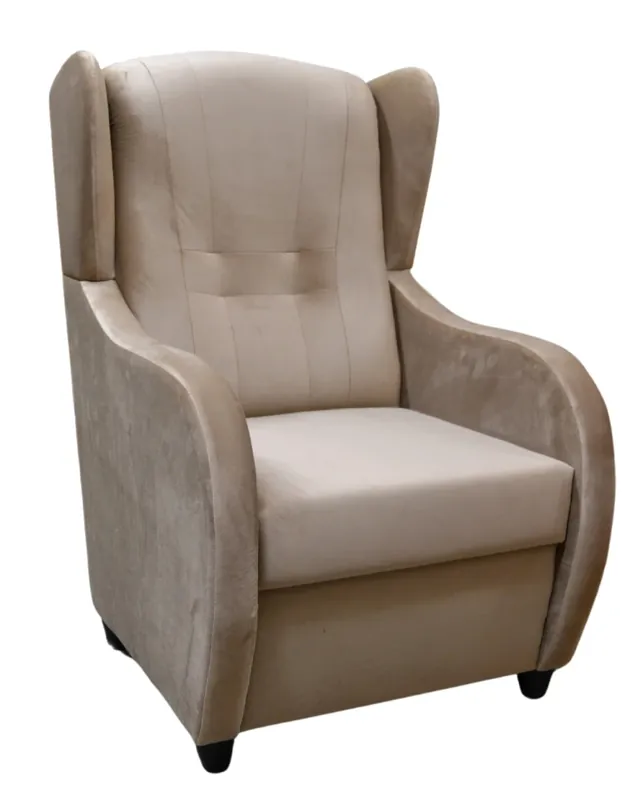 Ověřený Relaxační křeslo ušák René Mexa Velvet 280 béžové