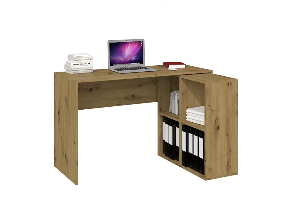 Akční Cena Psací stůl PLUS s regálem MALAX dub artisan