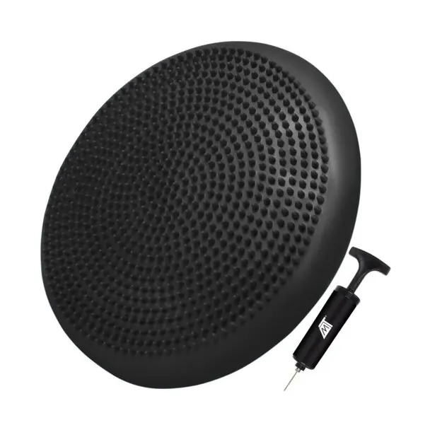 Senzomotorická balanční podložka s pumpou 34 cm - černá Hit Sezóny