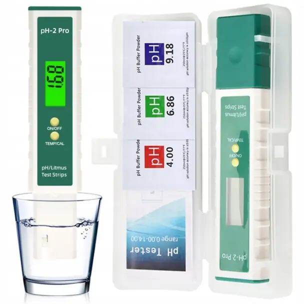 Časově Omezené Elektronický měřič pH kvality vody s LCD displejem