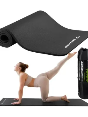 Značkový Fitness podložka na jógu 180 x 60 x 1 cm, černá