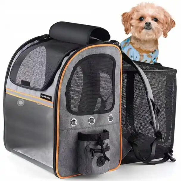Přepravní skládací batoh pro kočky a psy, CA-PET3 Sleva