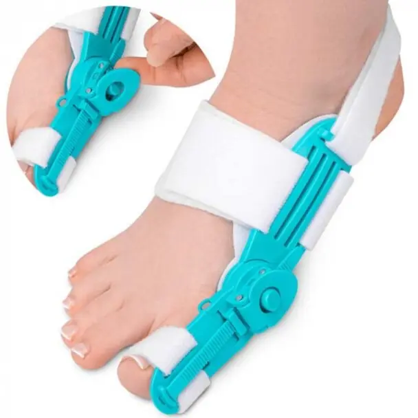Cenová Bomba Nastavitelná ortéza, korektor na hallux valgus pro den i noc, Bluex