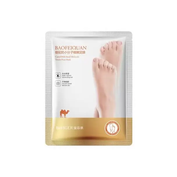Exfoliační ponožky s velbloudím mlékem, ošetření ztvrdlé kůže na chodidlech, 1 pár Objednat Nyní