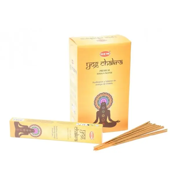 Vonné tyčinky Hem Yog Chakra, Premium Masala, 15g Horká Nabídka