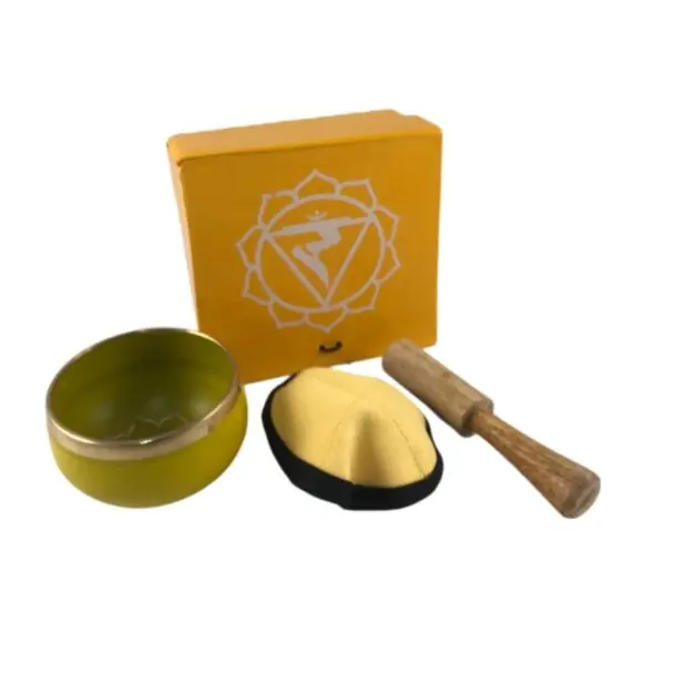Tibetská zpívající miska na meditaci, Harmony Singing Bowl, žlutá Poslední Šance