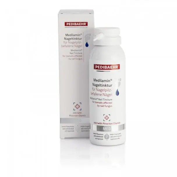 Tinktura na prevenci a léčbu nehtové mykózy - Pedibaehr Medilamin, 125 ml Sezónní Sleva