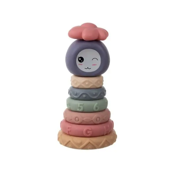 Přímo Od Výrobce Měkká senzorická pyramida pro kojence a malé děti, Stacking Toy