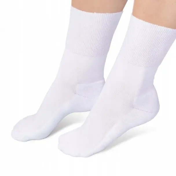 Zdravotní ponožky pro diabetiky froté Diabetic Ankle Frotte, bílá, 42-43 Přímo Od Výrobce