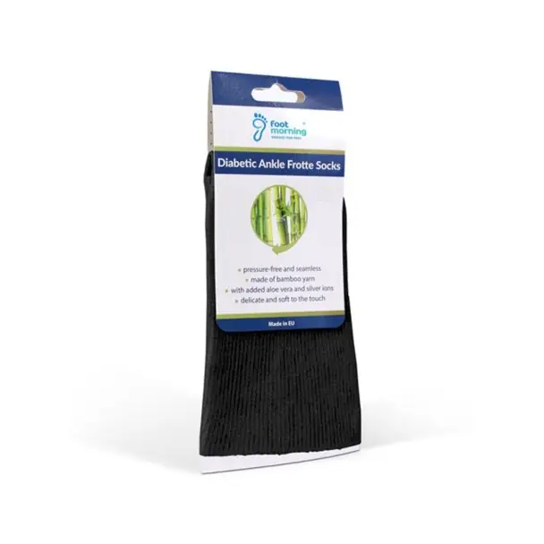 Jen Po Omezenou Doba Zdravotní ponožky pro diabetiky froté Diabetic Ankle Frotte, černá, 39-41