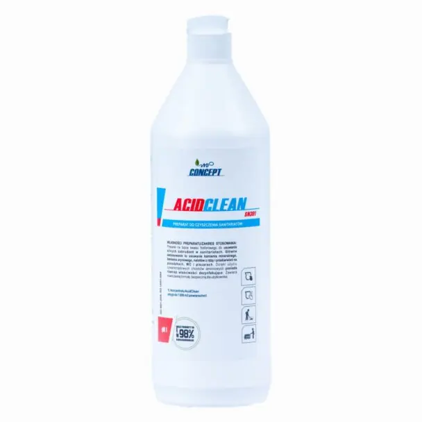AcidClean - Profesionální přípravek na odstraňování vodního kamene a rzi, 1l Nejlepší Volba