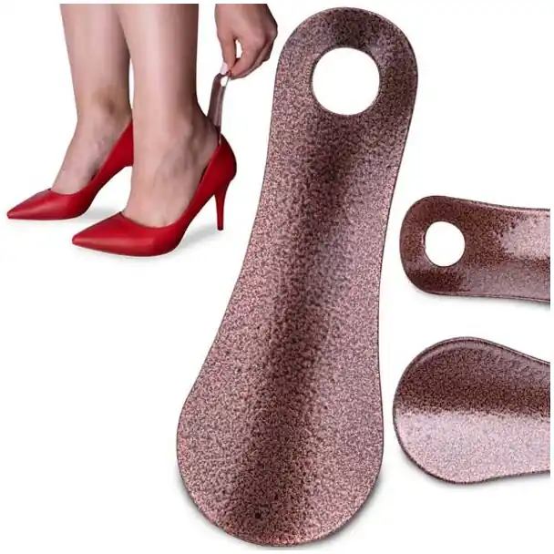 Kovový obuvák na boty - 12 cm, hnědý Výhodná Nabídka
