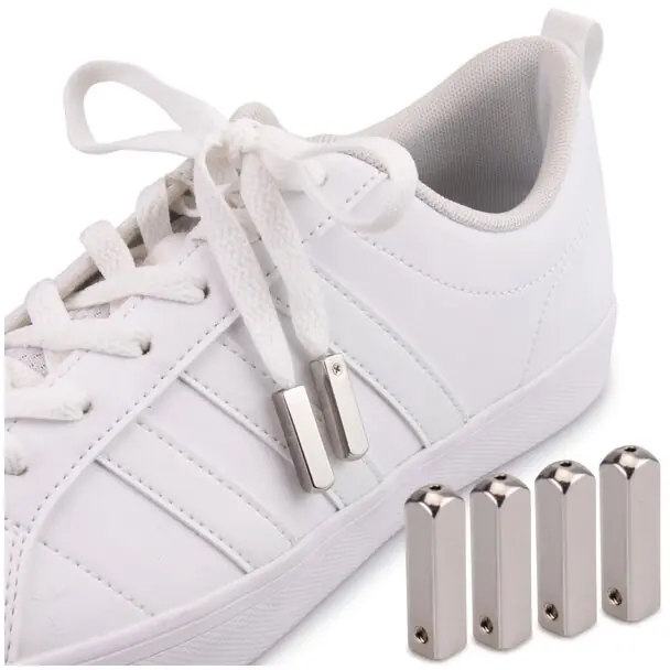 Koncovky na šňůrky do bot, kovové, Aglets - stříbrné Omezená Nabídka