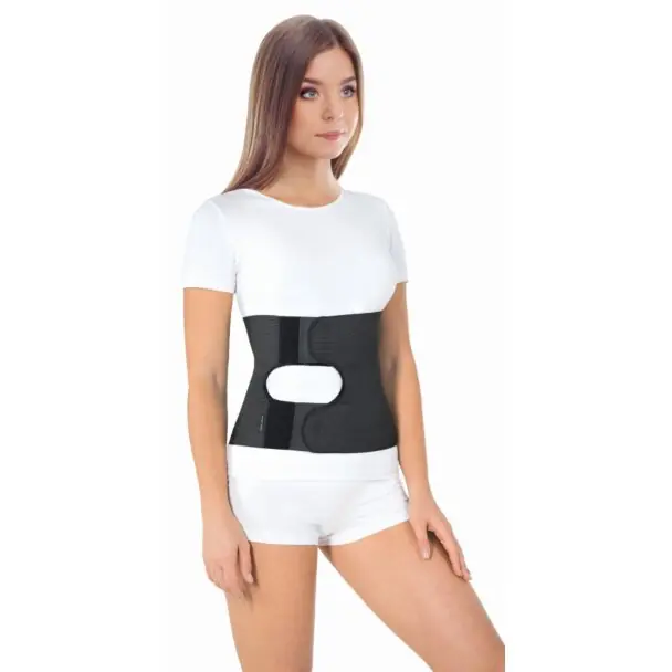 Stomický břišní pás Ventrimax Stoma O-1404, velikost XL, černý Finální Výprodej