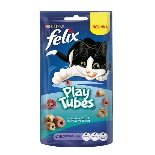 Must-Have Felix Play Tubes s příchutí pečených ryb a krevet 1 x 50 g