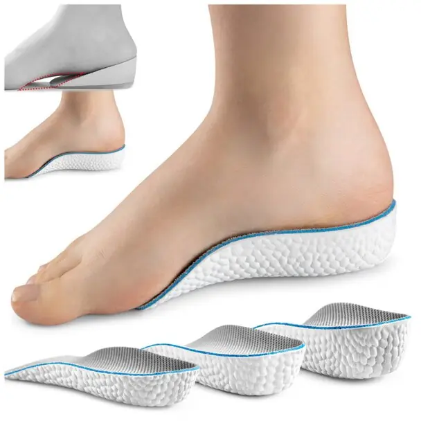 Pěnové podpätky na vizuální zvýšení výšky Heels, výška 2 cm, šedé Speciální Cena