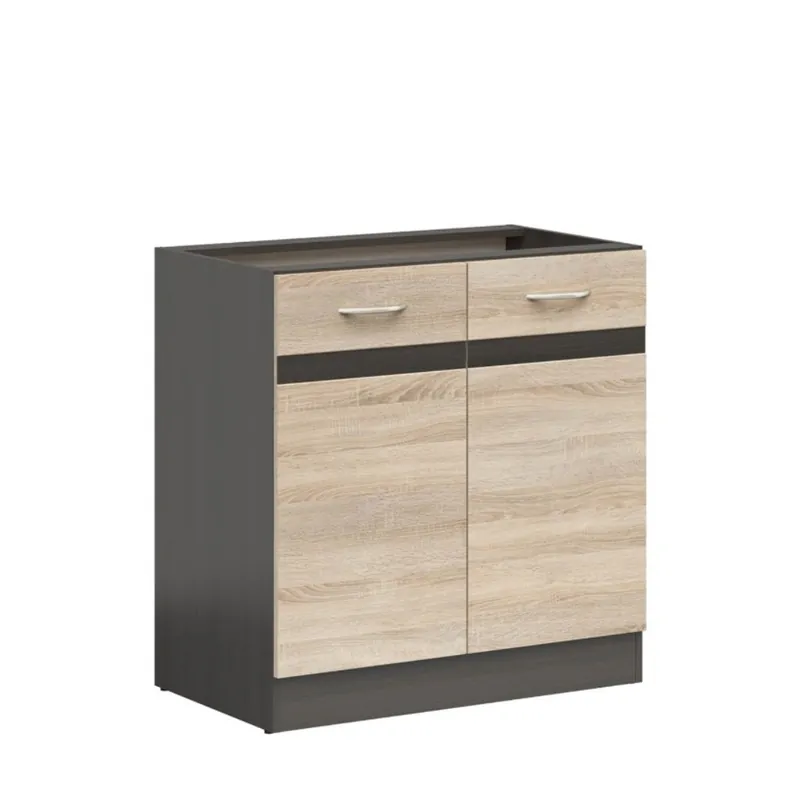 Výhodná Nabídka Kuchyňská skříňka Junona 80 cm, wenge/dub sonoma