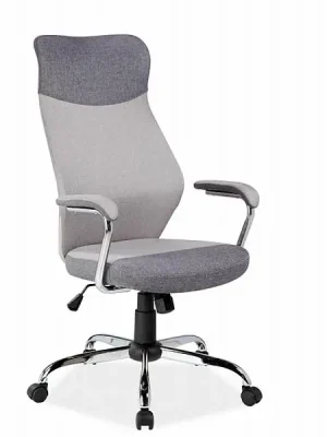 Expresní Doručení Kancelářská židle Q-319, koženka šedá