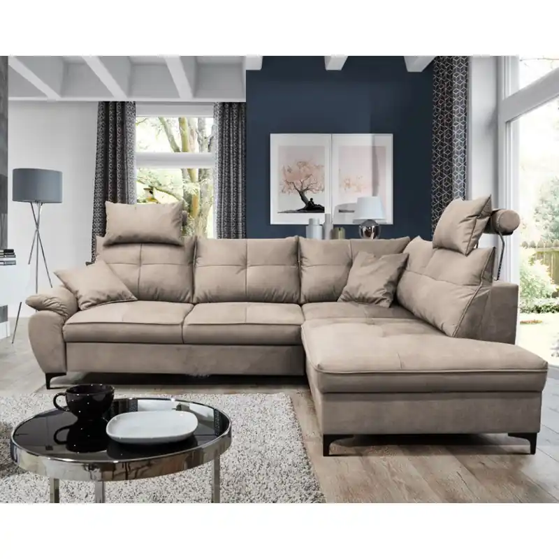 Must-Have Rohová sedací souprava Salvator, levá, béžová Letto 11