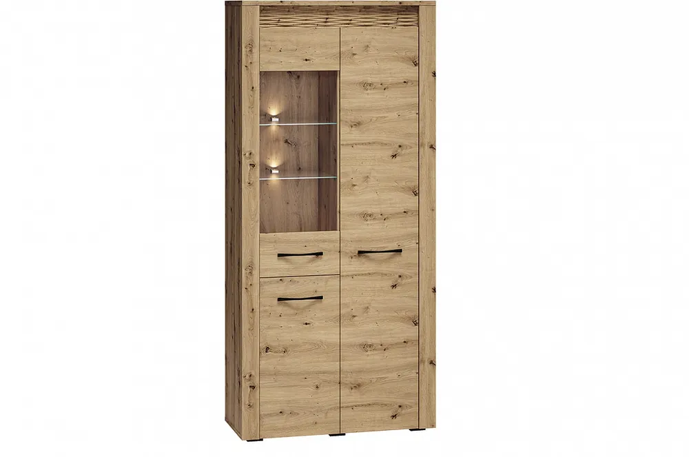 Expresní Doručení Vitrína Alvin 04, dub artisan
