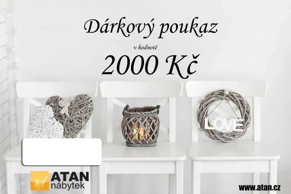Akční Nabídka Dárkový poukaz v hodnotě 2000 Kč