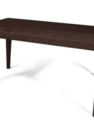 Výprodej Zahradní jídelní stůl Dallas 150x80 cm - hnědý