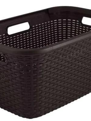 Koš na čisté prádlo RATTAN STYLE 45L - hnědý Cenová Bomba