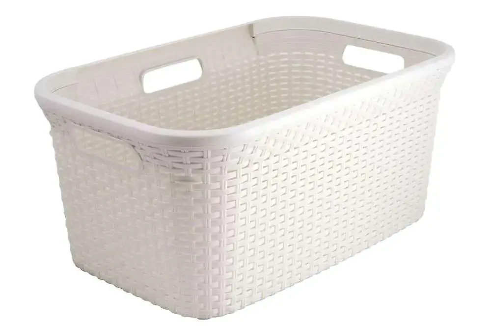 Koš na čisté prádlo RATTAN STYLE 45L - krémový Zlevněný
