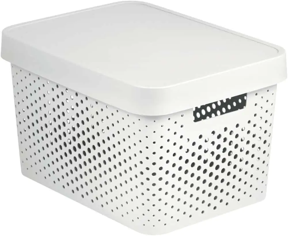 Box INFINITY DOTS 17L - bílý Nová Kolekce
