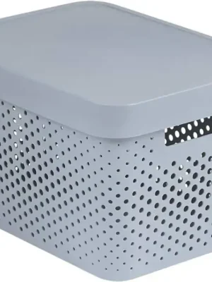 Box INFINITY DOTS 17L - šedý Nejlepší Volba