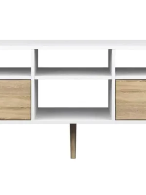 TV stolek Retro 391 bílá/dub Značkový