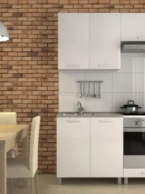 Kuchyňská linka Despacito - bílý lesk/KRF Sezónní Sleva