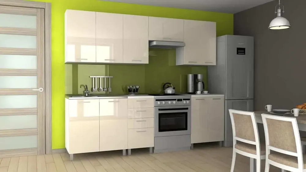 Kuchyňská linka Korry 180/240 - jasmín lesk/MDR Sleva