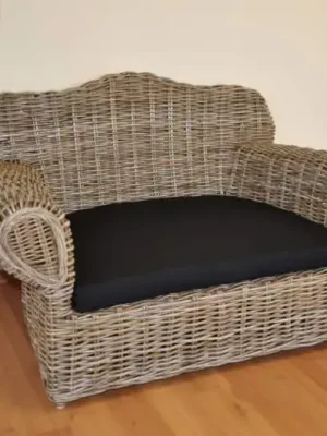 Značkový Pohovka pro psa ratan kubu velká