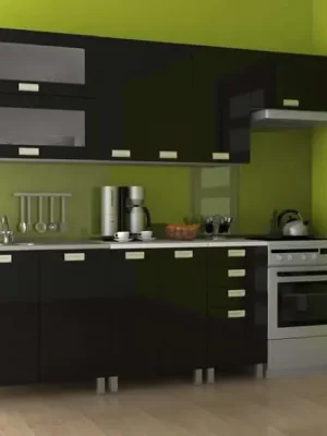 Cenově Výhodný Kuchyňská linka Nadine 180/240 - černá lesk/KRF