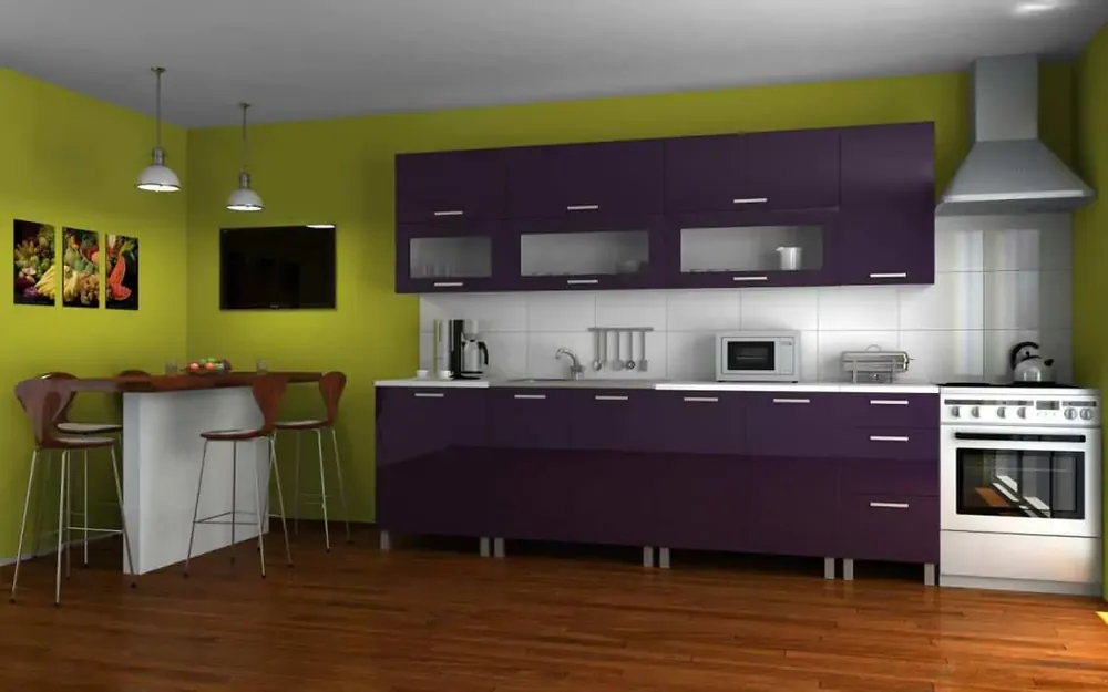 Top Prodej Kuchyňská linka Saleri 260 - fialový lesk/MDR