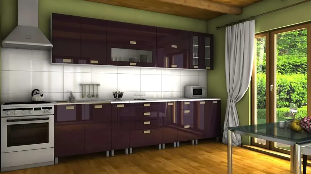 Jen Po Omezenou Doba Kuchyňská linka Granada 300 fialový lesk/MDR