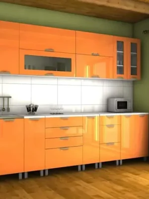 Kuchyňská linka Granada 300 oranžový lesk/MDR Cenový Hit