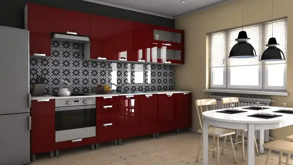 Top Prodej Kuchyňská linka Biodera 300 bordo lesk/RLG