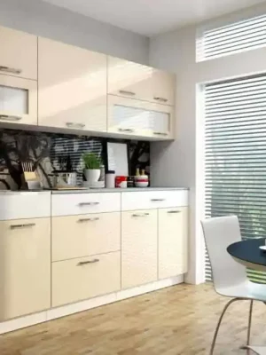 Vysoce Kvalitní Kuchyňská linka Nikaia 220 vanilka lesk