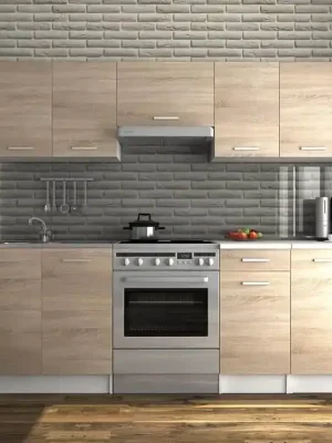 Výprodej Kuchyňská linka Luigi 200/260 dub sonoma