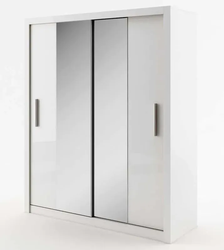 Šatní skříň IDEA 03 bílá zrcadlo 180 cm Autentický