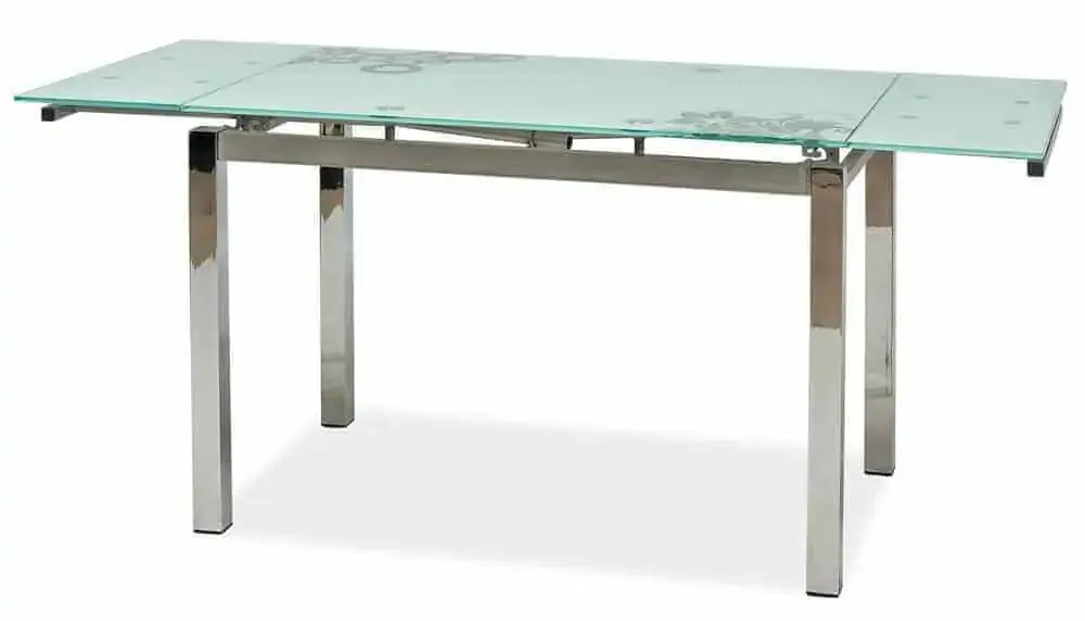 Jídelní stůl GD-017 rozkládací bílý Zlevněný