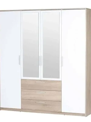 Šatní skříň MILO 4-dvéřová Víkendová Akce