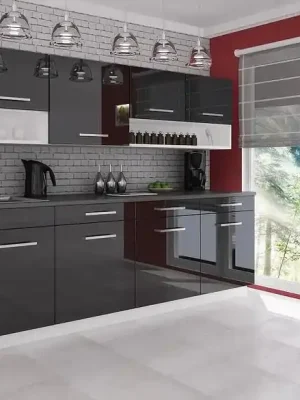 Kuchyňská linka Devil 260 černý lesk Ihned K Objednání
