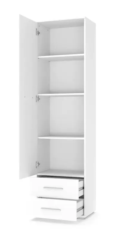 Šatní skříň LIMA REG1, bílá Akce