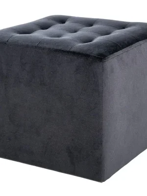 Taburet LORI velvet černá Koupit Online